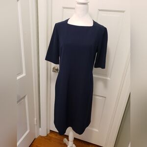MM Lafleur "Emily" Navy Dress Size 10, Classic Business